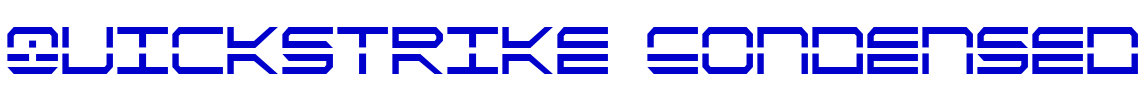 QuickStrike Condensed 字体